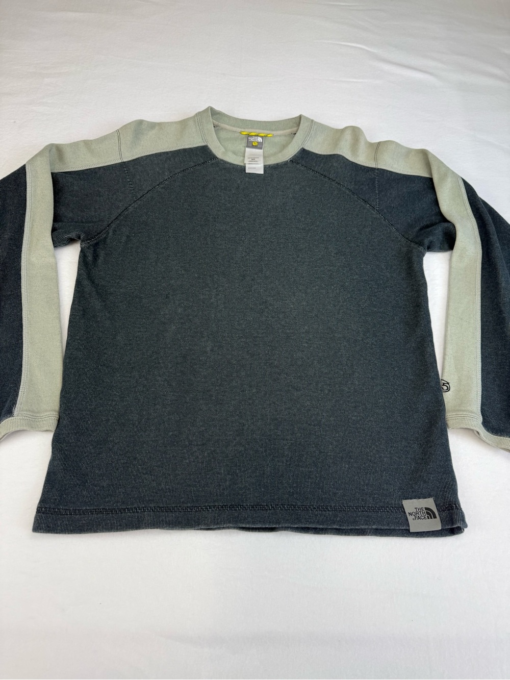 The North Face Men's Sm Vintage Crew Sweatshirt - Dark Gray Denim Bue & Lt Gray